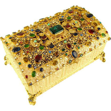 vintage austrian metal boxes|Austrian Jewellery Box .